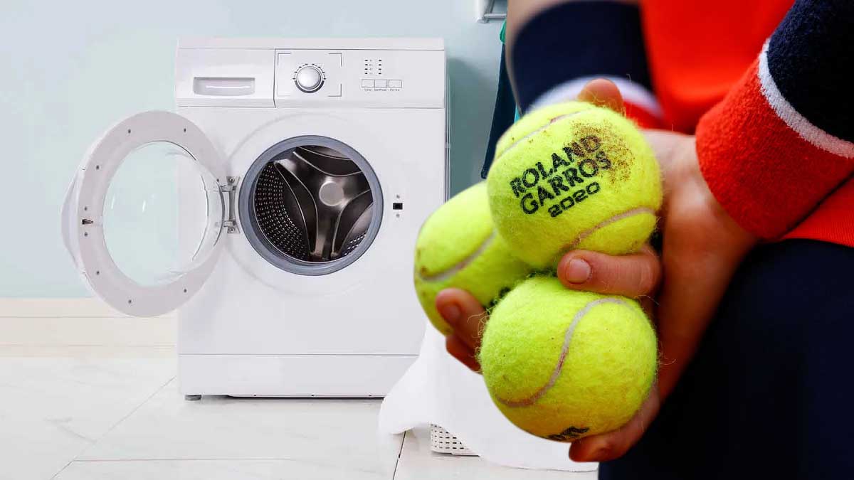 Balles de tennis dans la machine à laver : l'astuce aux nombreux